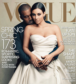 Kim Kardashian And Kanye West Cover Vogue Magazine