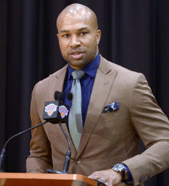 NY Knicks Introduce Derek Fisher
