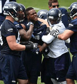 Punches Thrown At  Seahawks Minicamp