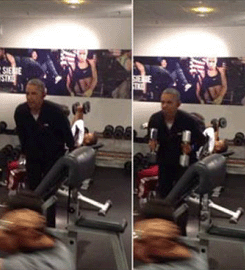President Obama’s Polish Gym Workout Captured on Video