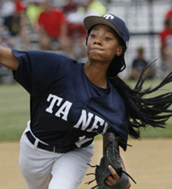Female Pitching Star Lifts Team To Little League World Series