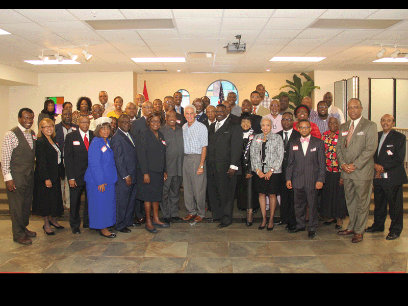  COMMUNITY LEADERS JOIN PASTORS IN MEETING  WITH GUBERNATORIAL CANDIDATE