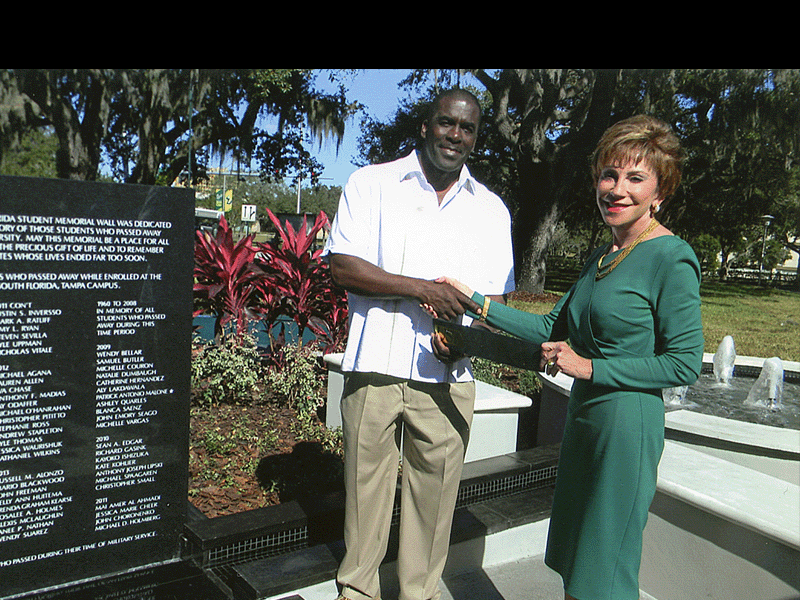 MONUMENT HONORS STUDENTS WHO PASS AWAY WHILE ENROLLED AT USF