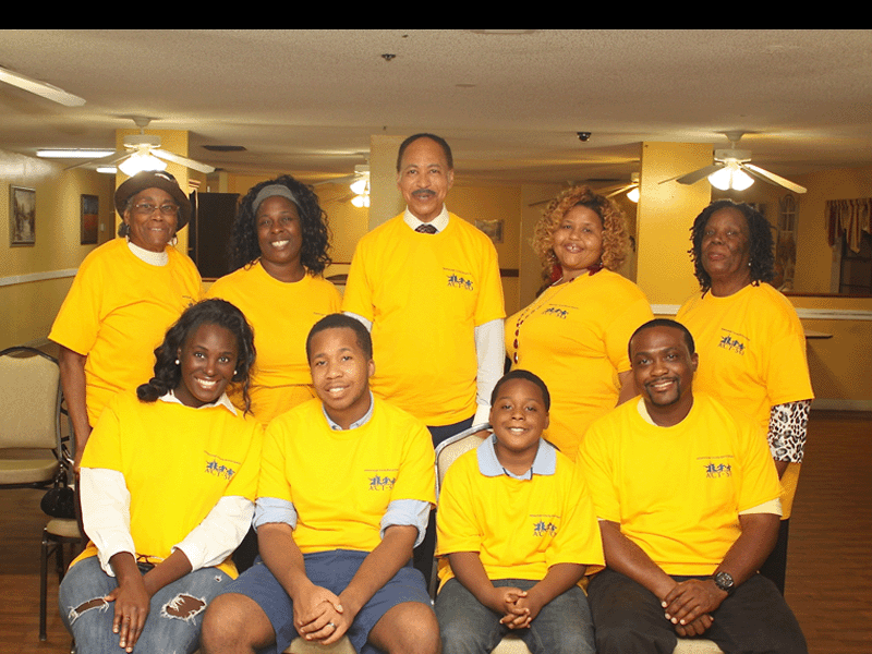 NAACP ACT-SO VOLUNTEERS VISIT RESIDENTS AT ASSISTED LIVING FACILITY