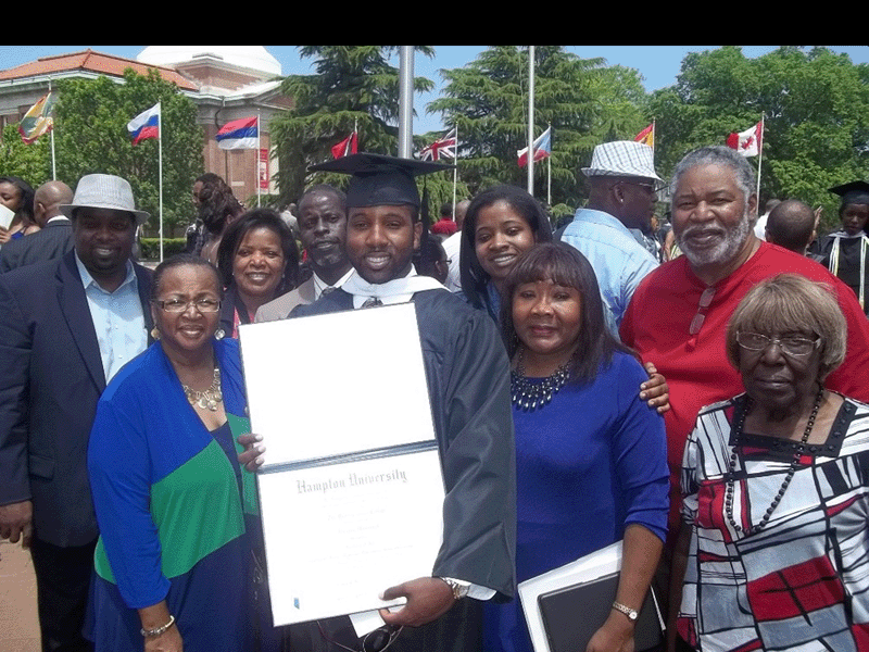 TAMPA NATIVE GRADUATES FROM HAMPTON UNIVERSITY