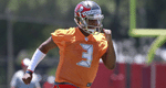 Jameis Winston Runs Gassers With Offensive Line