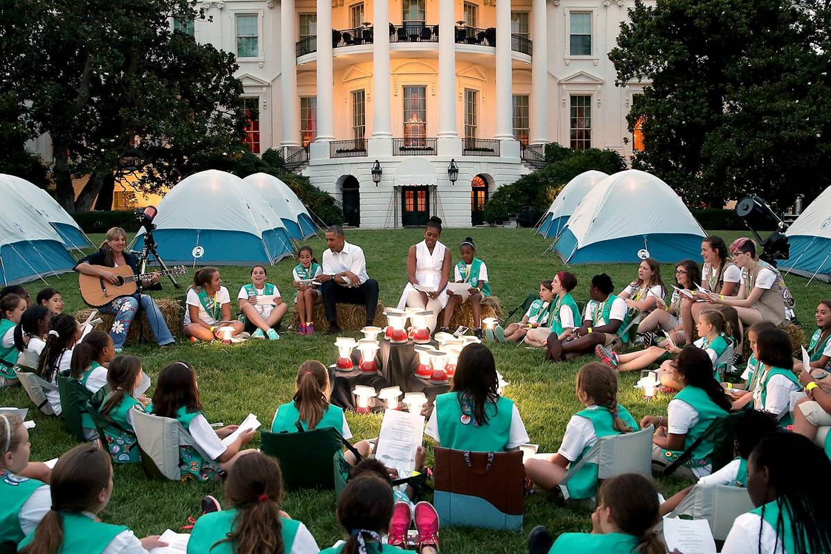 Girl Scouts Get To Camp Out At The White House