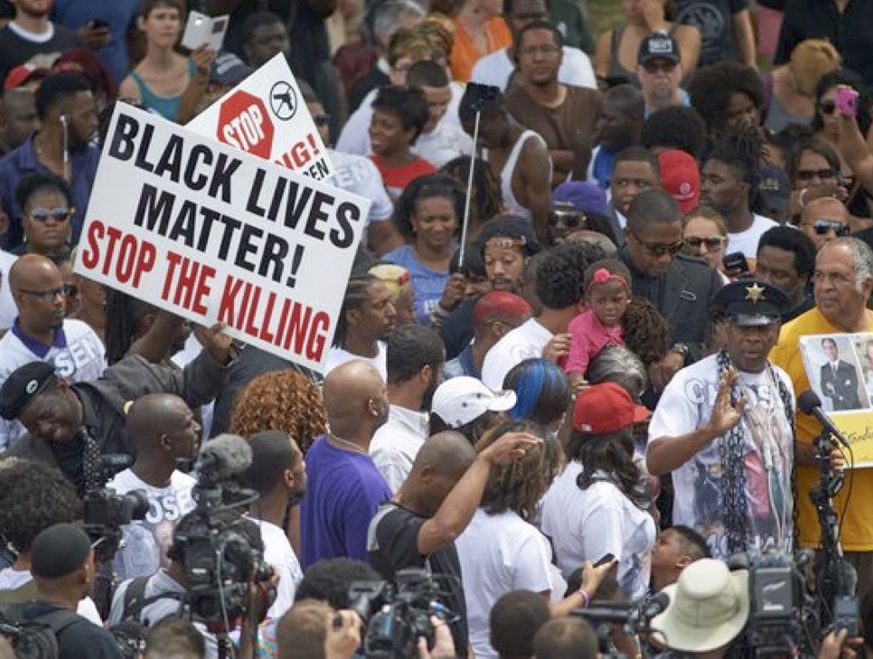 Memorial Service Held In Ferguson For Michael Brown