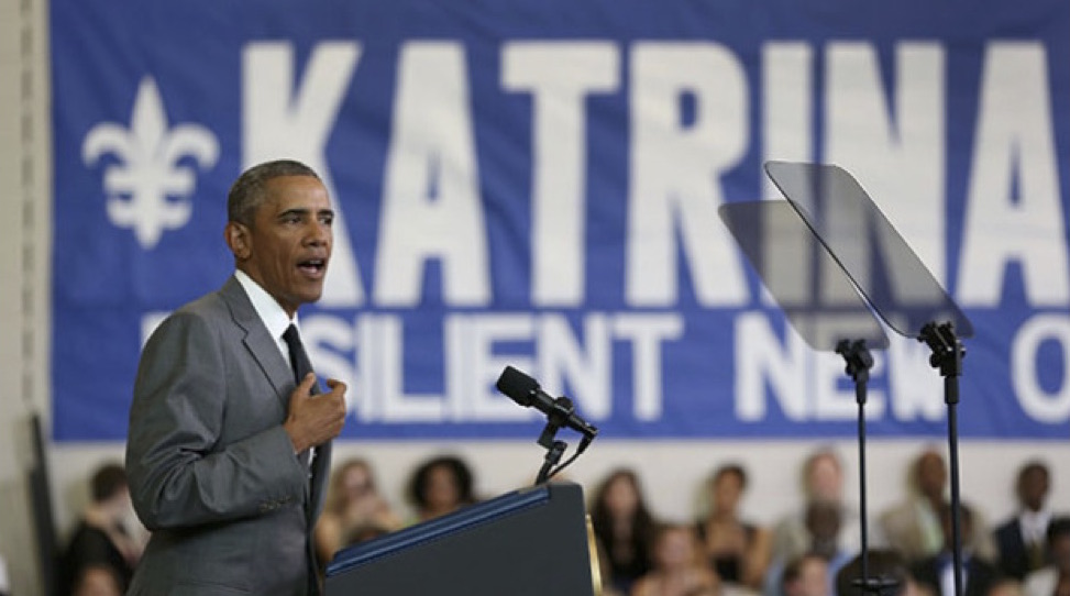 President Obama Meets The People Most Affected By Hurricane Katrina During Visit