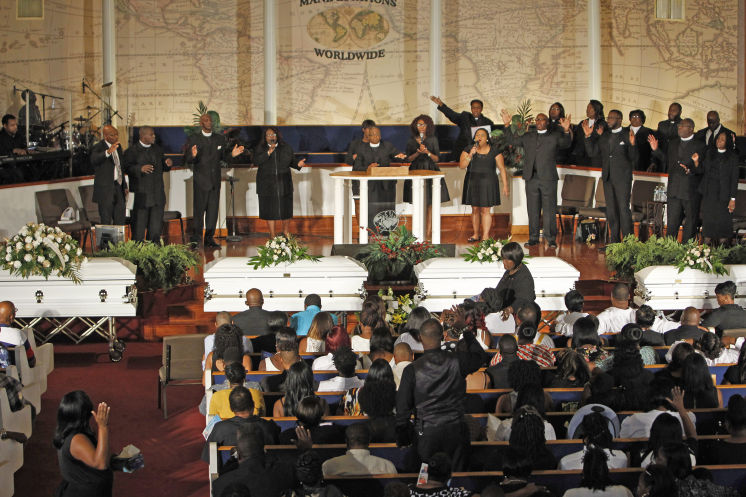 Hundreds Of Mourners Pay Respects To Family Who Lost Four In House Fire