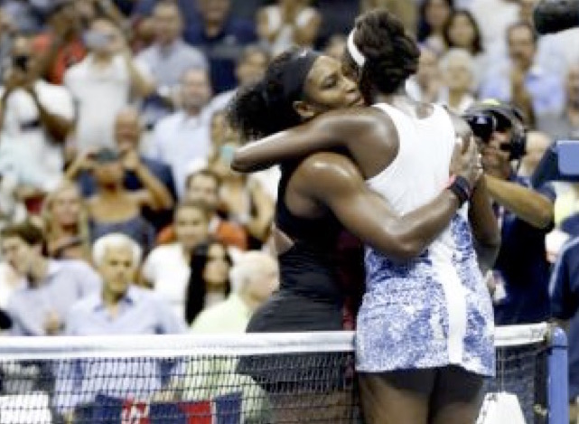Serena Outlasts Sister Venus In U. S. Open Match; 2 Matches Away From Grand Slam
