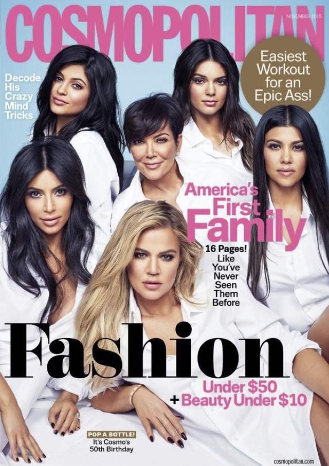 Cosmopolitan Magazine  Cover Calls The Kardashians ‘The First Family’....Really