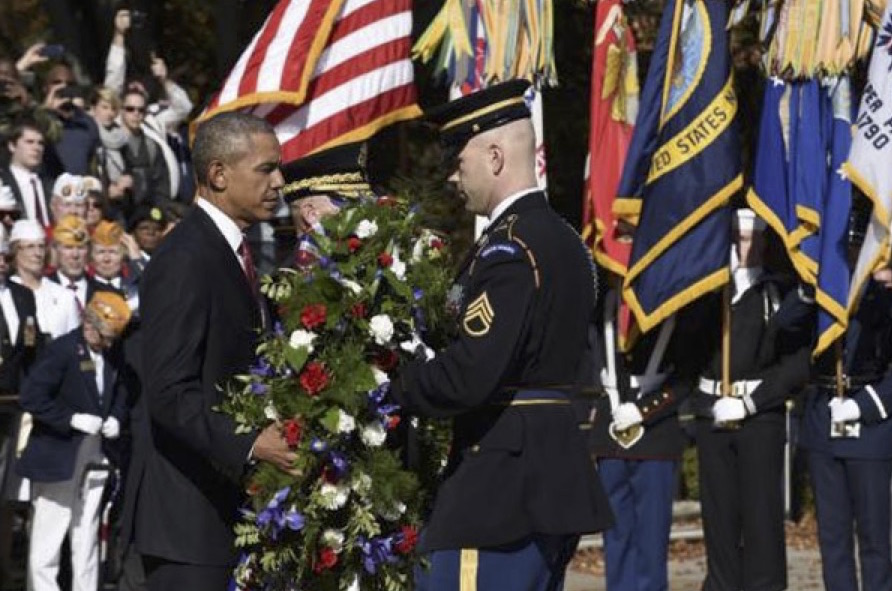 On Veterans’ Day President Lays Wreath And Tells Vets More Needs To Be Done