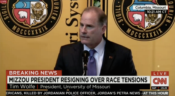 Missouri’s President Resigns
