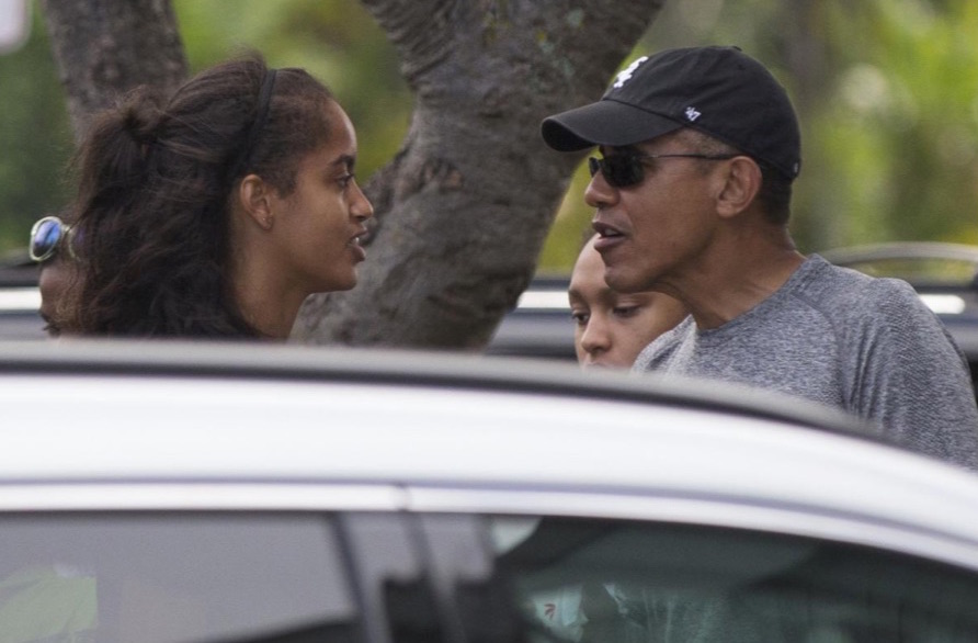 President Goes For Shaved Ice With His Daughters