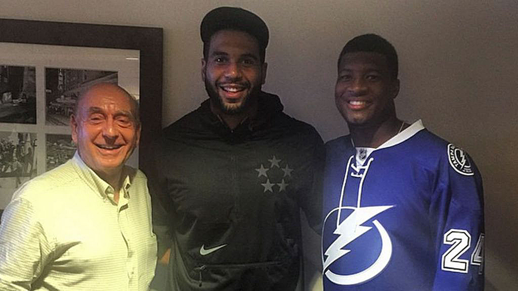 Jameis Winston Enjoys NHL Playoff Game With Dick Vitale