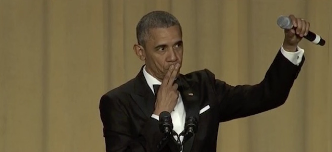 President Obama’s Last Correspondents’ Dinner Was His Best
