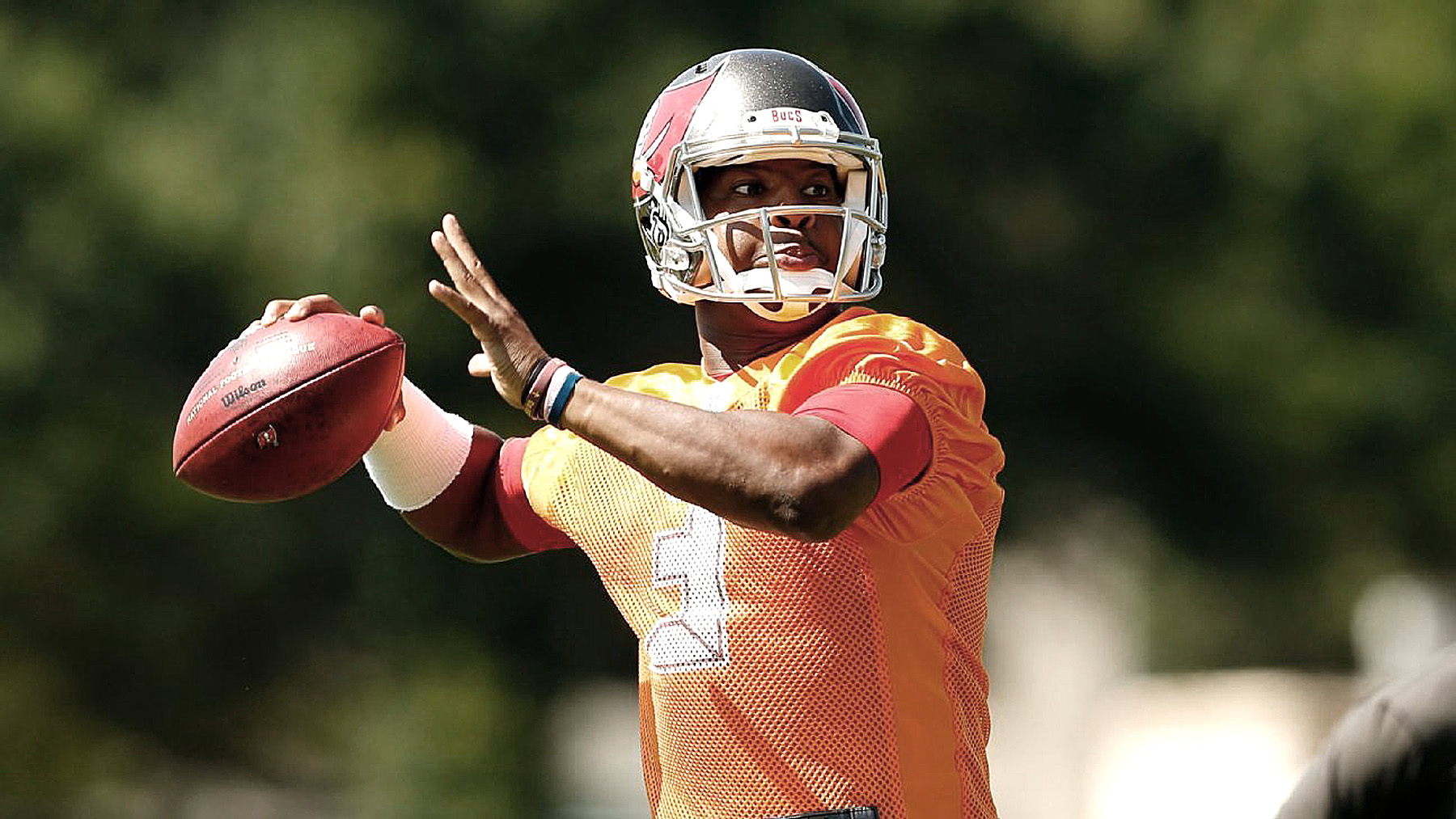 Jameis Winston Shows  Off Slimmer Look On Beach Before Training Camp