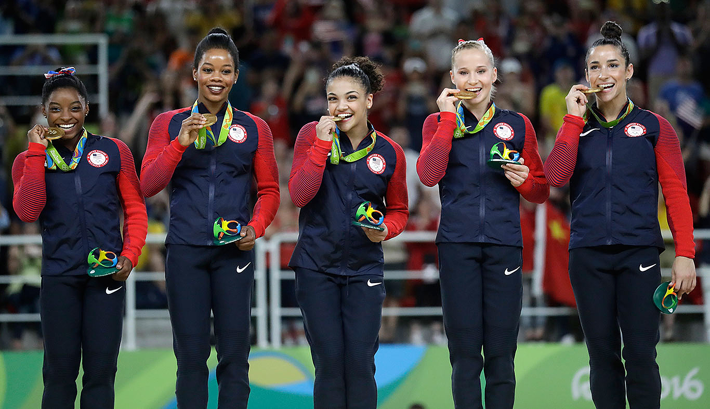 'Final Five' Win Gymnastics Team Gold In Rio