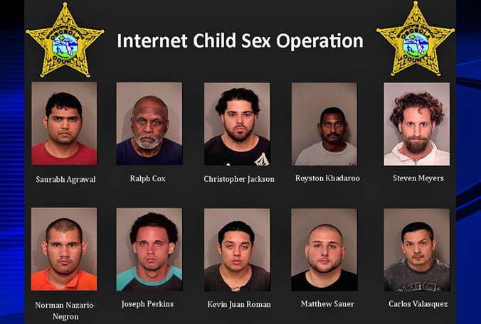10 Arrested In Internet Child Sex Operation