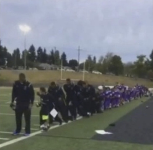 Entire HS Football Team Takes Knee At Game