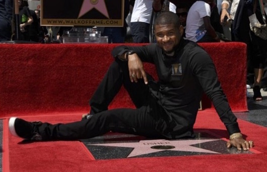 Usher Receives Star On Hollywood Blvd.
