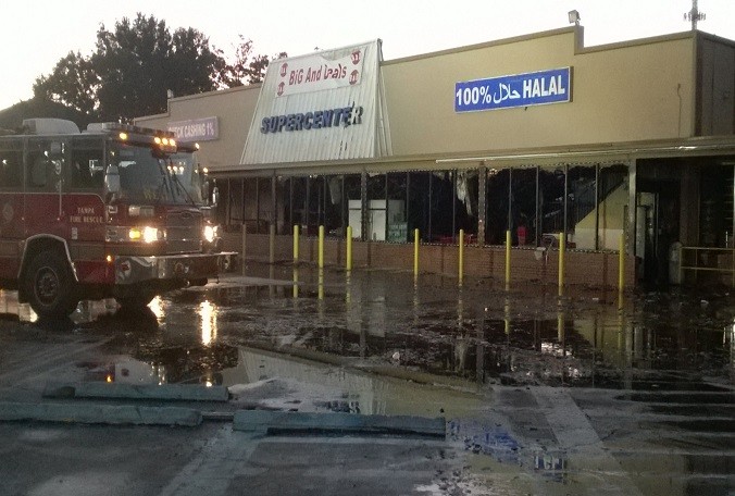 Fire Destroys East Tampa Store