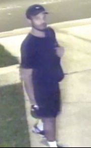 Surveillance Camera Captures Image Of Vehicle Burglary Suspect