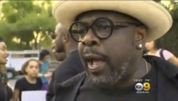 Cedric The Entertainer Leads Protest Through Hollywood