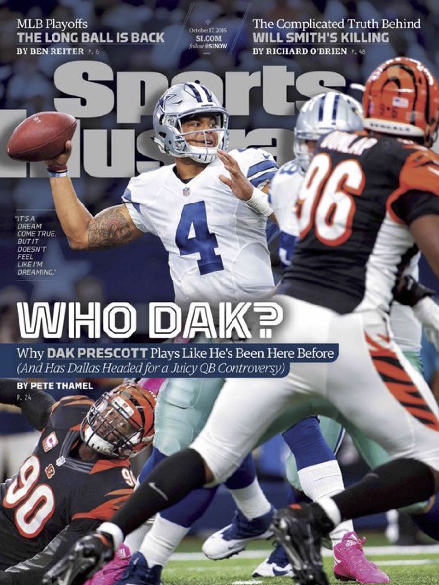 Cowboys QB Dak Prescott Makes Cover Of Sports Illustrated