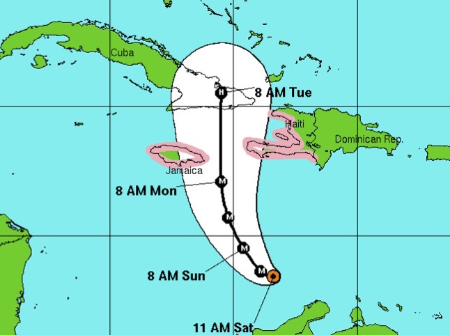 Hurricane Matthew Headed For Jamaica And Haiti