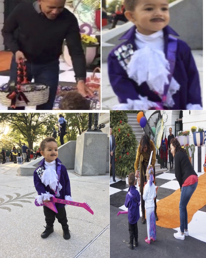 Purple Preciousness: President Sings ‘Purple Rain’ To Trick Or Treater Dressed Like Prince
