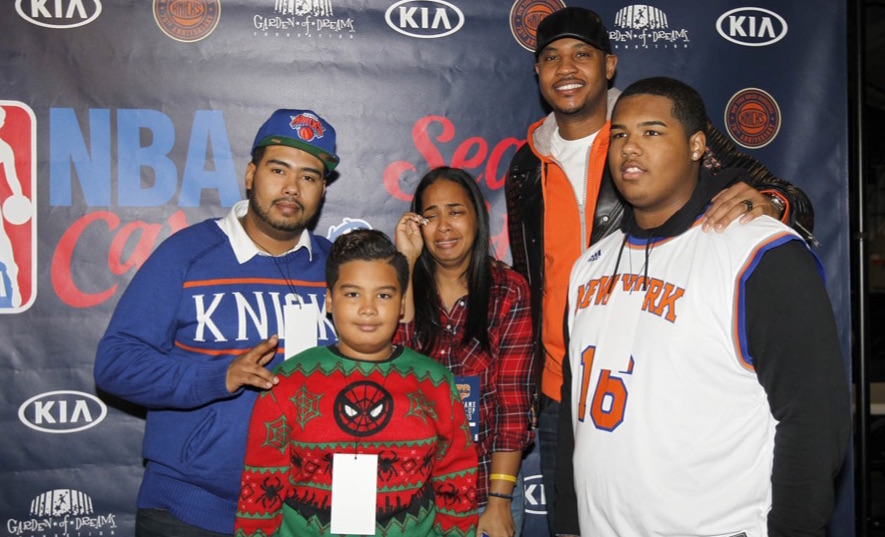 Carmelo Surprises Teen Cancer Survivor And Family With New SUV