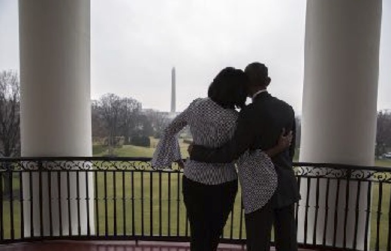 Mrs. Obama Takes Final Walk Through White House