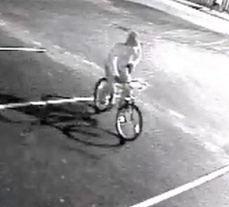 Bicyclist Sought For Theft Of Cigarettes