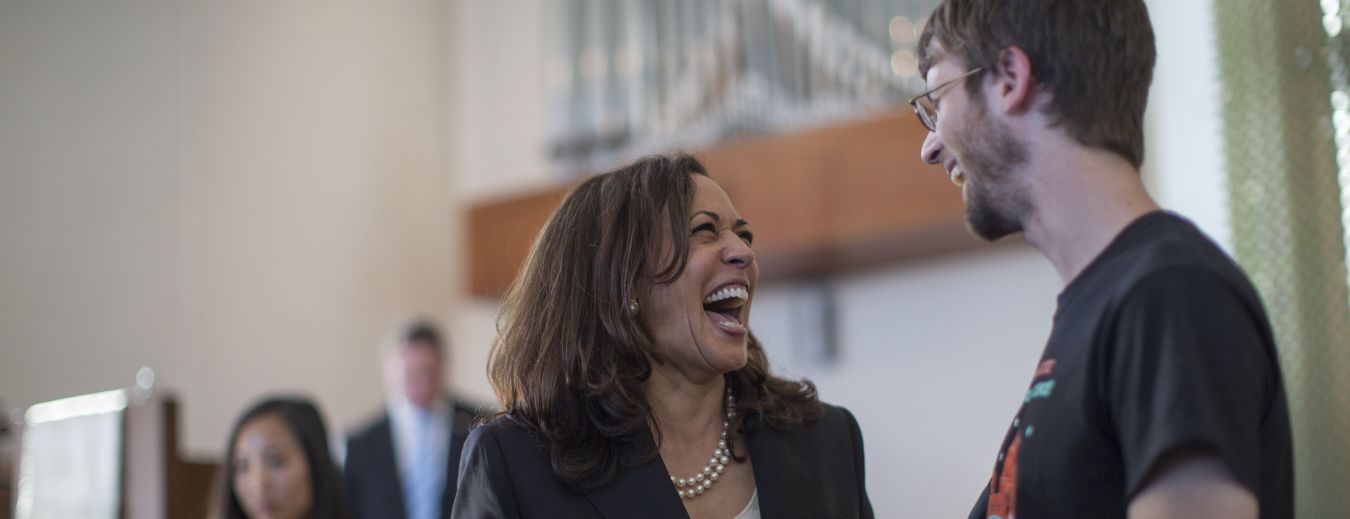 U.S. Senator Kamala Harris Is Cheered At Town Hall Meeting