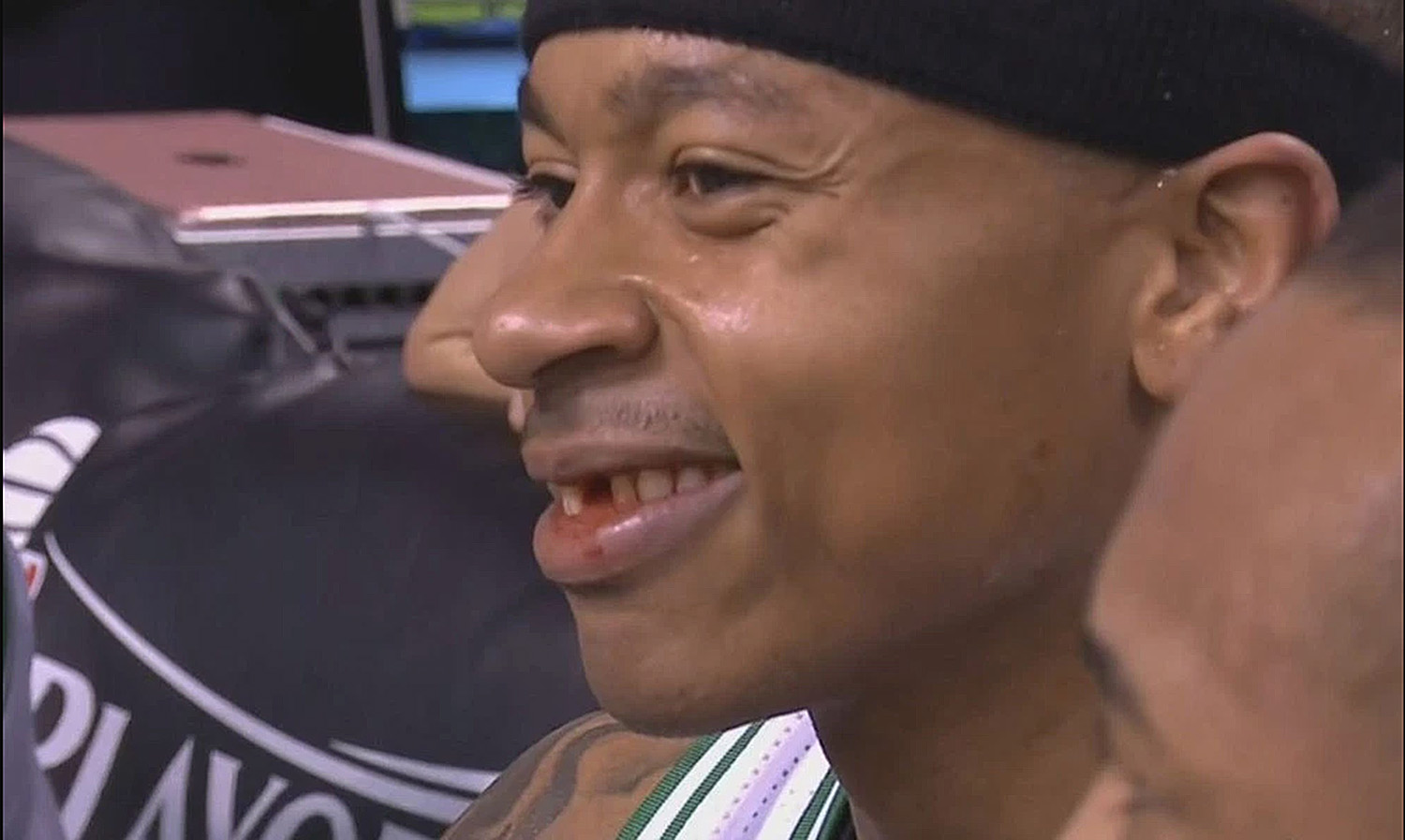 Isaiah Thomas Loses Tooth After a Nasty Elbow To The Face