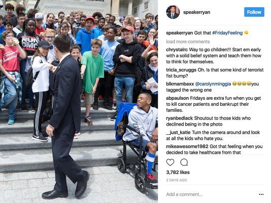 100 8th Graders Refuse To Pose With Republican Congressman And House Speaker Paul Ryan