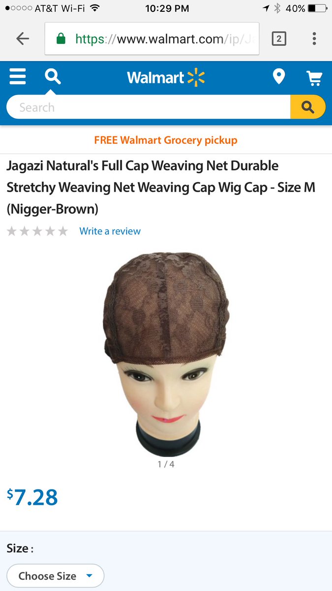 Walmart ignites controversy for describing wig cap as ‘n****r brown’ on website