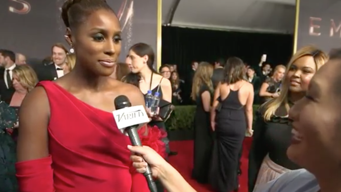 Issa Rae Tells Her Truth On The Emmy’s Red Carpet