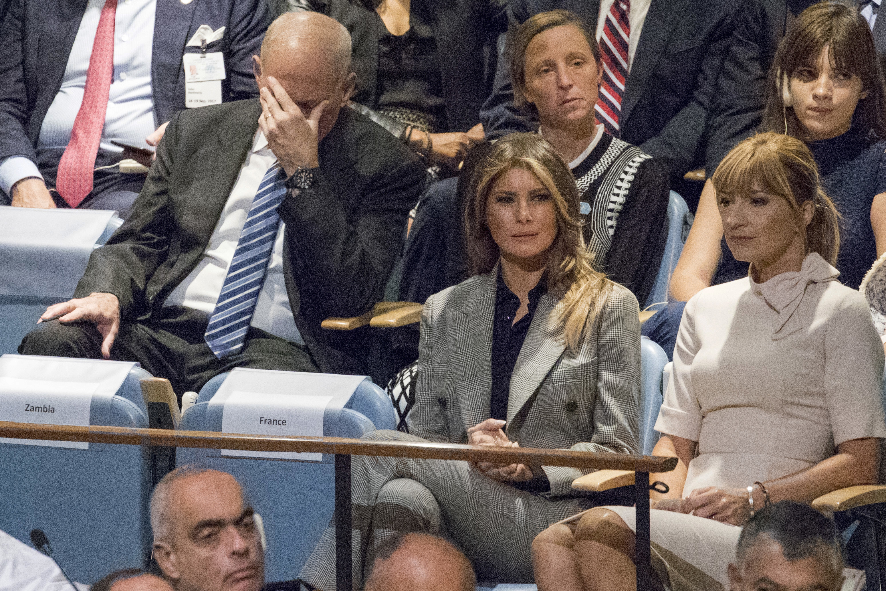A Picture Says It All: Trump’s Chief Of Staff  Photographed During  Speech At U.N.
