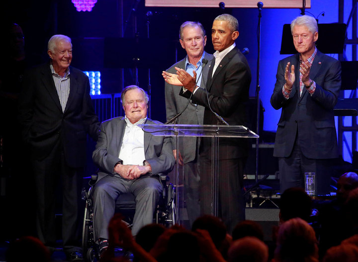 5 Living Former Presidents Come Together To Raise Money For Hurricane Victims