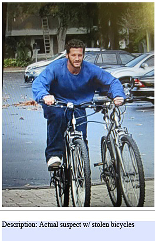 Suspect Sought In Theft Of Mountain Bikes