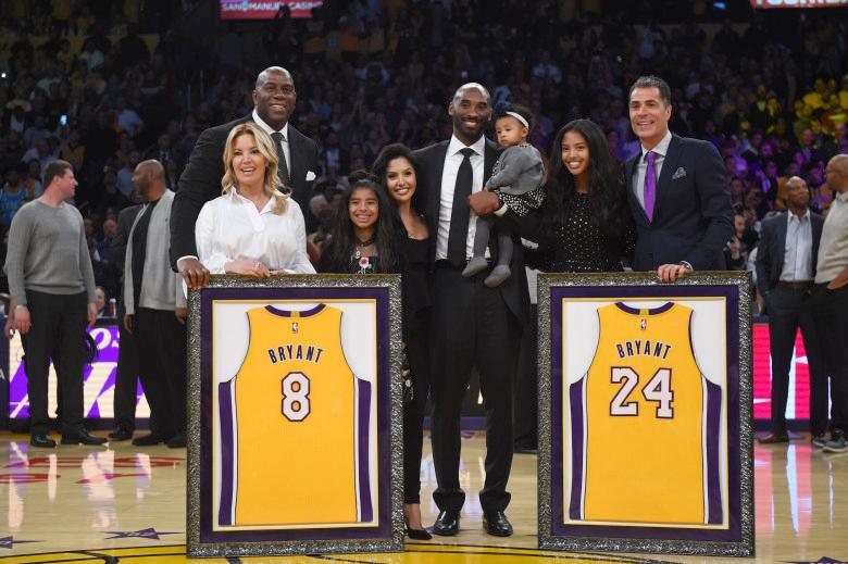 Lakers Retire Both Of Kobe’s Jerseys