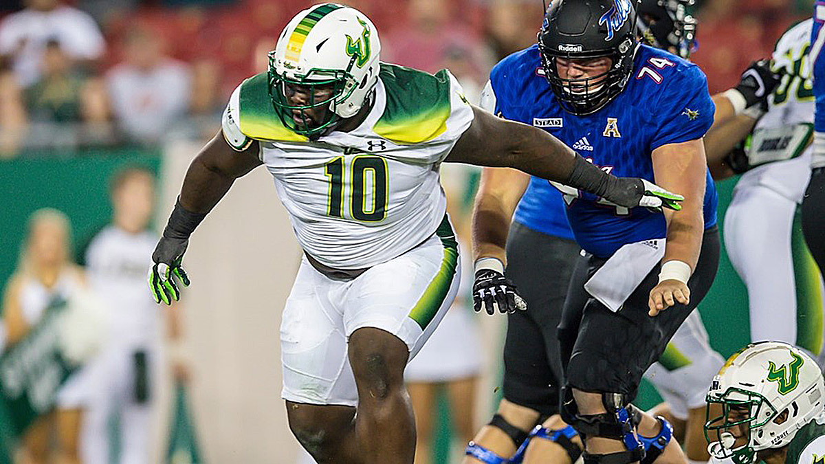 USF'S Deadrin Senat Dedicates Being Drafted By Falcons To His Late Parents