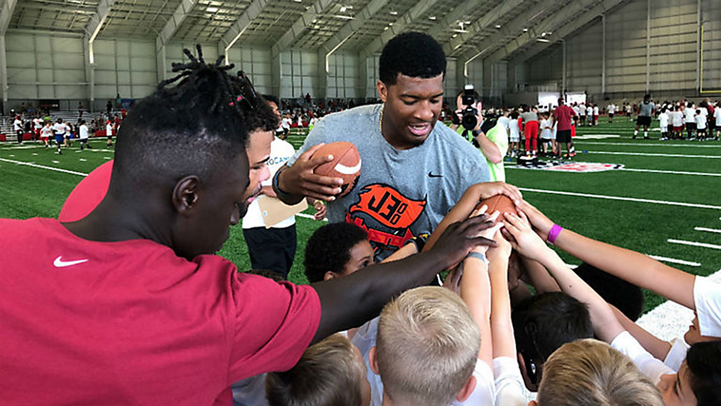 Hundreds Of Kids Attend Jameis Winston’s Youth Football Camp