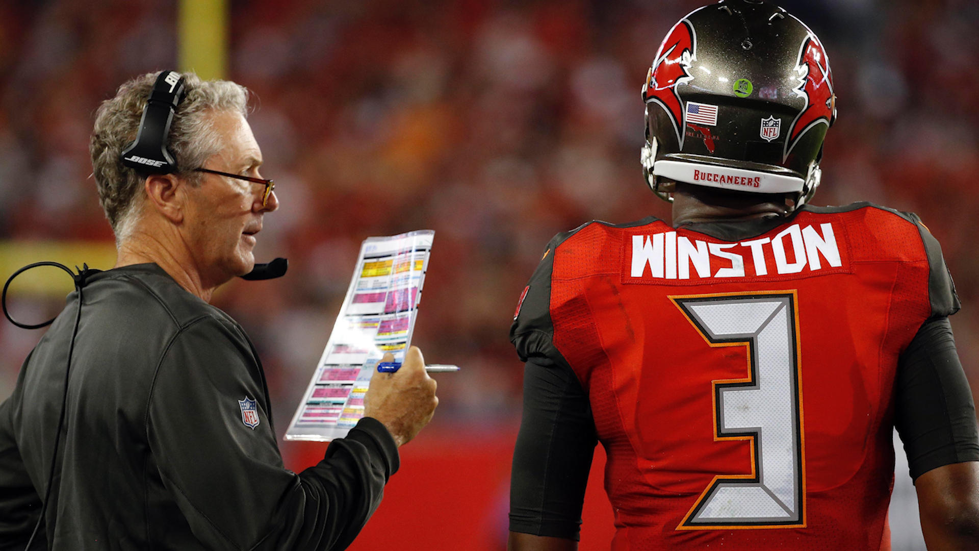 Buccaneers' coach won't commit to starting Jameis Winston after QB's suspension ends
