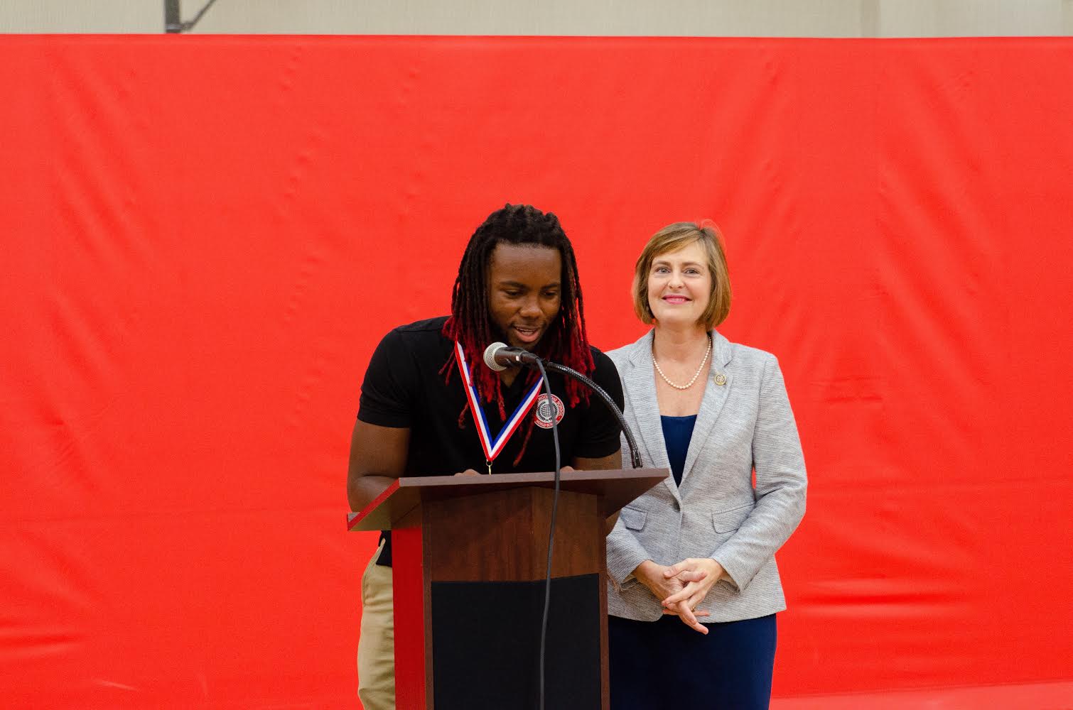 Student Presented Medal By U. S. Congresswoman