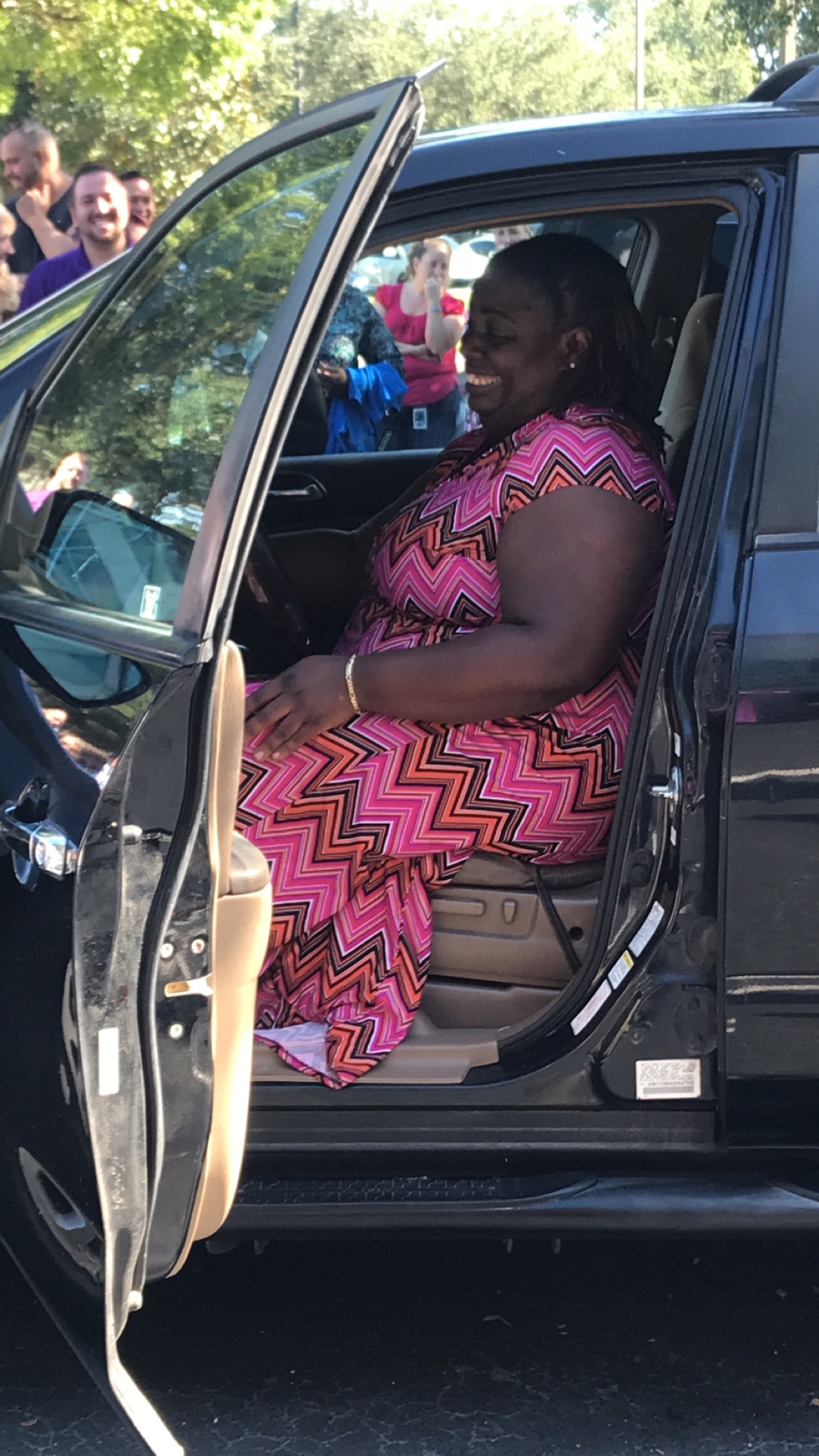 Partners Present Single Mother New-To-Her Vehicle