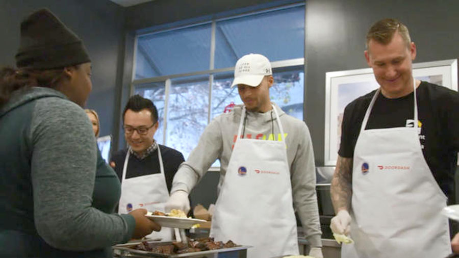 Warriors' Stephen Curry Surprises Youth At Covenant House In Oakland
